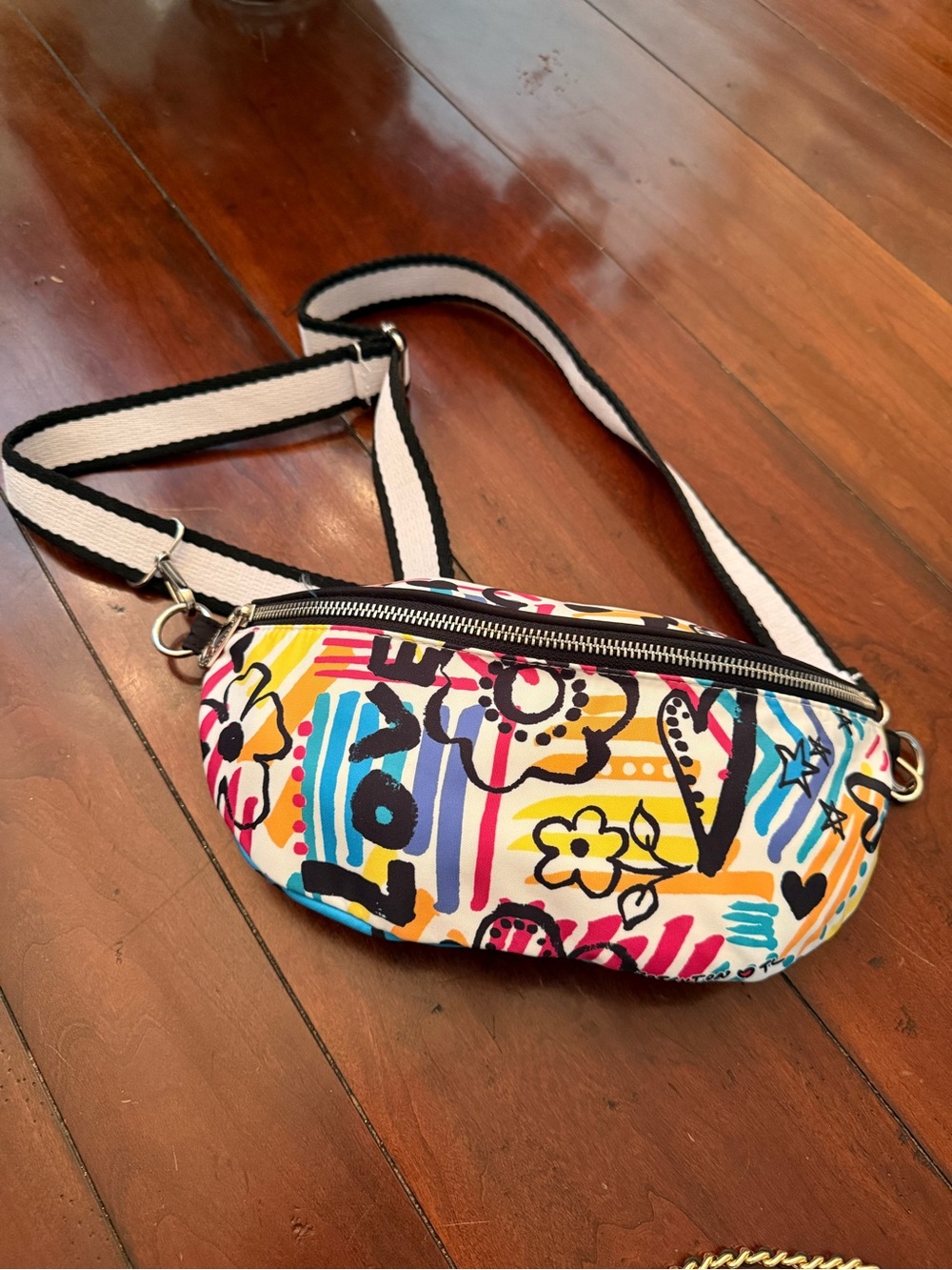 Brighton Graffiti-Print Crossbody Bag - Multicolor